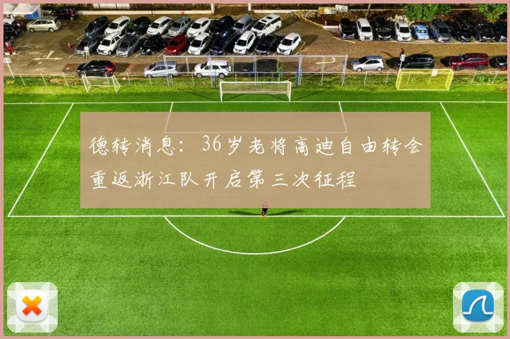 德转消息：36岁老将高迪自由转会重返浙江队开启第三次征程