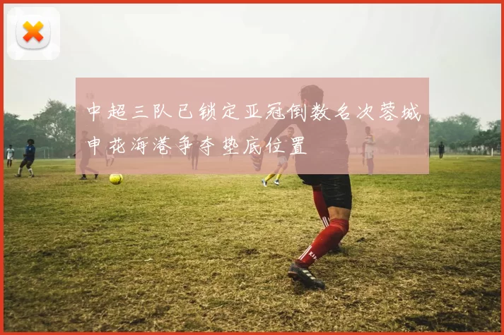 中超三队已锁定亚冠倒数名次蓉城申花海港争夺垫底位置